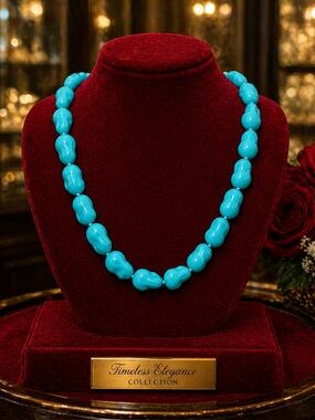 Pearlfection JTV Sleeping beauty color Baroque Shell Pearl necklace 20”